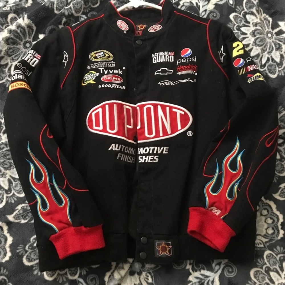 nascar jeff gordon bomber jacket youth 2xl men’s s